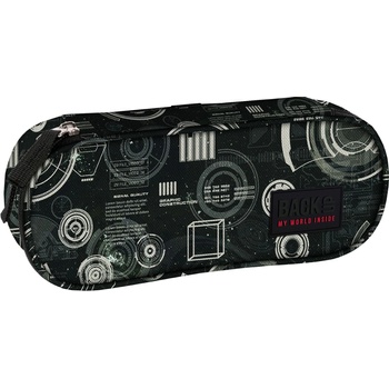 Image 1 of BackUP Овален ученически несесер BackUp A - Radar (93083)