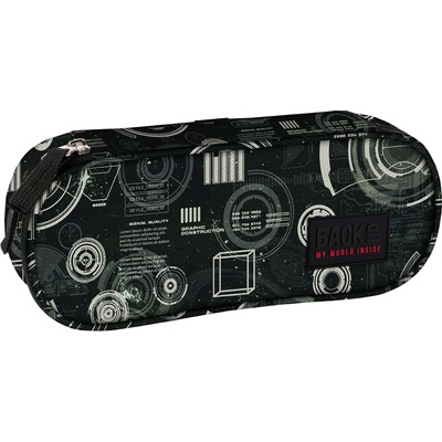 BackUP Овален ученически несесер BackUp A - Radar (93083)