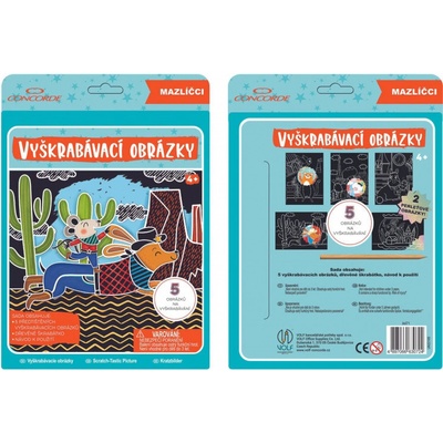 Vyškrabovacie obrázky Maznáčikovia