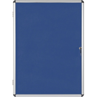 Bi-Office Informační vitrína s textilním povrchem, modrá, 720 x 980 mm – Zboží Živě