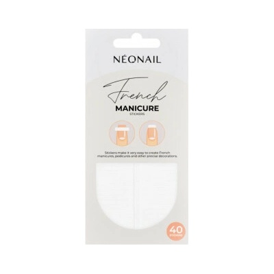 NeoNail šablónky na francúzsku manikúru 02 rovné 40 ks