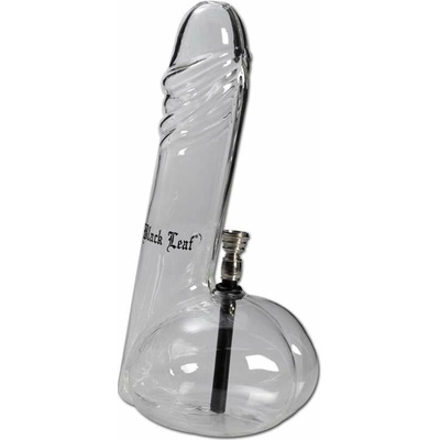 Čierny list sklenený bong Big Willy číry 26 cm