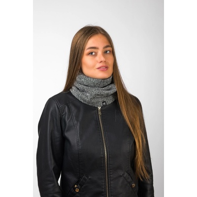 VFstyle pletený nákrčník Elegant šedý melé