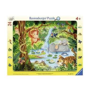 Ravensburger Пъзел Ravensburger 24 части - Приятели в джунглата, 7006171