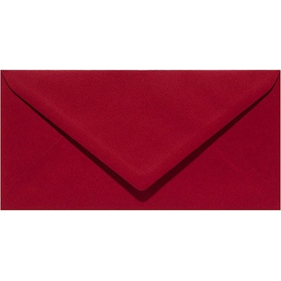 Плик цветен риб DL 110x220mm Лепило 50 бр. Бордо (DL 110)