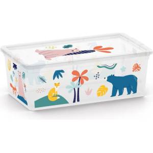 KIS Бяла пластмасова детска кутия за съхранение 34x19x12 cm C Box Style - KIS (258930)