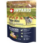 ONTARIO Puppy Mini Chicken & Potatoes - пълноценна храна за подрастващи кученца от малки породи (1-12 месеца) с пиле и картофи 0, 75 кг, Чехия 241-10033