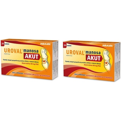 Walmark Uroval Manosa Akut 2 x 20 tablet