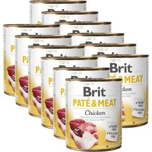 Brit Консерва Brit Paté & Meat Пиле 12 x 800 г