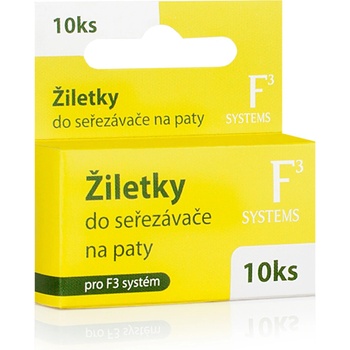 Diva & Nice F3 Systems žiletky do seřezávače na paty 10 ks