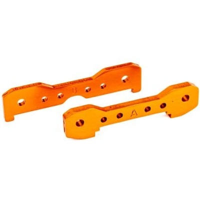 Traxxas алуминиеви съединители за предни рамена, анодизирани в оранжево