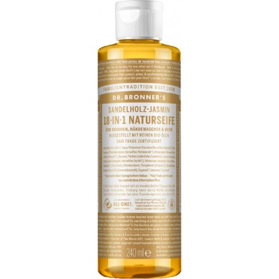 Dr. Bronner's prírodné mydlo so santalovým drievkom a jazmínom 240 ml
