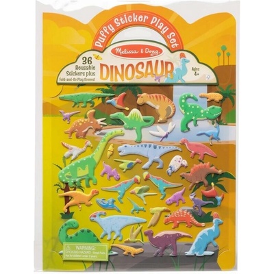 Melissa & Doug Adhezní sešit se samolepkami Dino