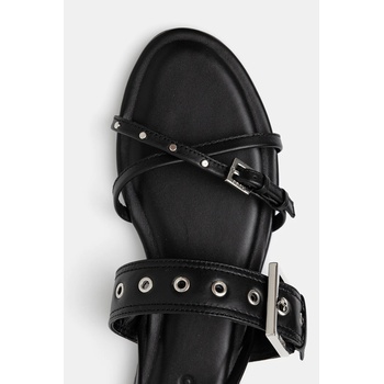 HUGO Кожени сандали HUGO Tayna в черно 50542090 (50542090.001)