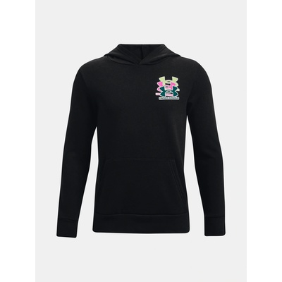 Under Armour UA Rival Fleece Anaml Hoodie Čierna