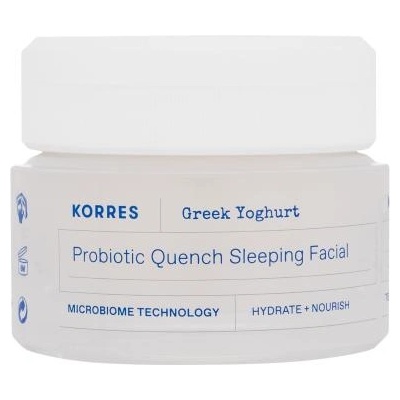 KORRES Greek Yoghurt Probiotic Quench Sleeping Facial хидратиращ и подхранващ нощен крем за лице 40 ml за жени