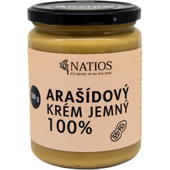 NATIOS Arašídové máslo Jemné 500 g