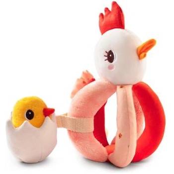 Lilliputiens - дрънкалка - кокошка Paulette с пиленце