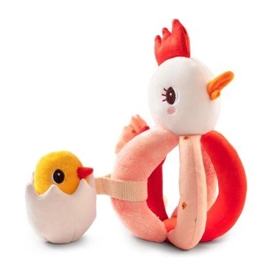 Lilliputiens - дрънкалка - кокошка Paulette с пиленце