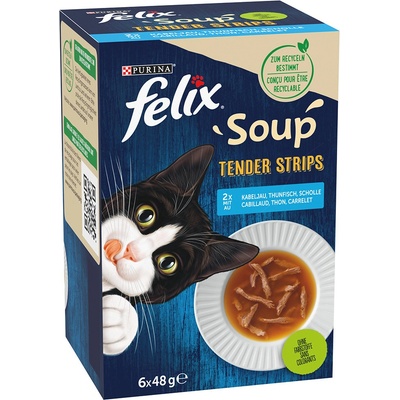 Felix Soup Filet lahodný výběr z ryb 24 x 48 g