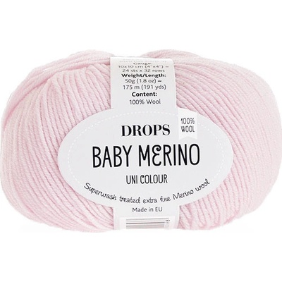 Příze DROPS Baby merino uni color 54 - pudrová růžová