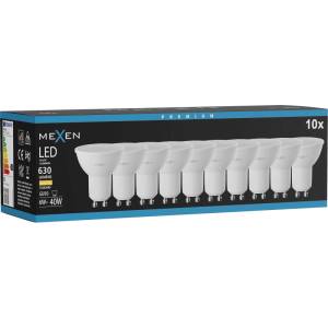 Mexen Nova 10x LED крушка GU10, 6W, Топла - 3000K, 630 lm - L107-GU10-0630-01x10 (L107-GU10-0630-01x10)