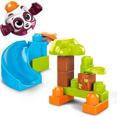 Mega Bloks Peek a Blocks velká skluzavka - lesní panda