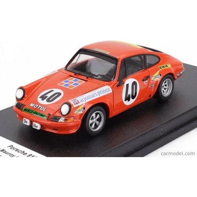 Trofeu Porsche 911s Coupe N 40 24h Le Mans 1972 Pierre Mauroy Marcel Mignot Orange 1:43