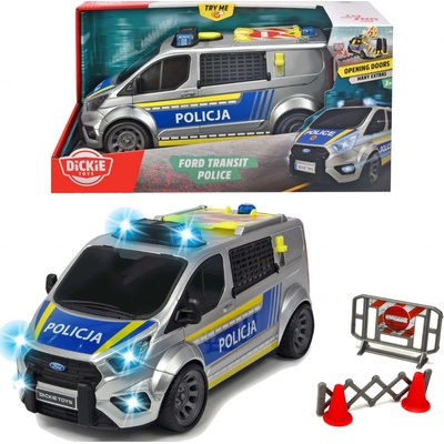 Dickie Toys Světlo/zvuk policejního vozidla Ford transit
