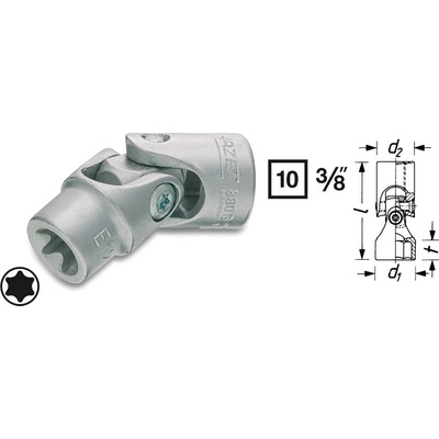 Hazet 880G-E12 880G-E12 vonkajší TORX spoločná zásuvka T 12 3/8 (10 mm); 880G-E12