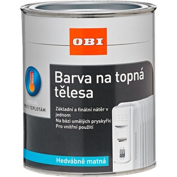 OBI Farba na vykurovacie telesá 750ml lesklá biela