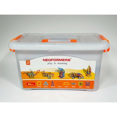 NEOFORMERS Magnetická stavebnica 66 ks