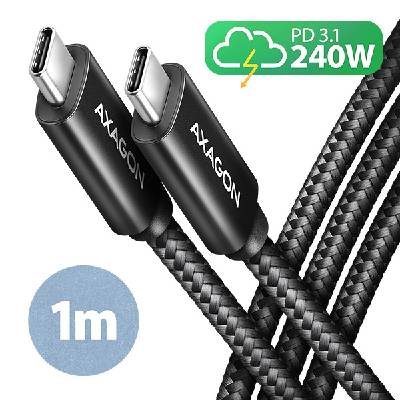 Axagon BUCM2-CM10ACHARGE USB-C - USB-C, 1m, černý
