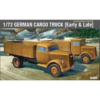 Image 1 of Academy Товарен камион - GERMAN CARGO TRUCK [Early & Late] 1/72 (13404)