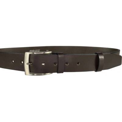 Penny Belts Kožený opasek I2-40 tmavě hnědý