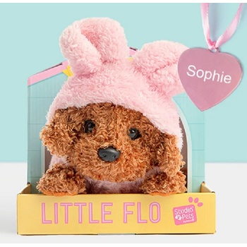 Image 1 of Studio Pets Интерактивна плюшена играчка Studio Pets - Куче със звук и мигащи очи, Малката Фло (6337)