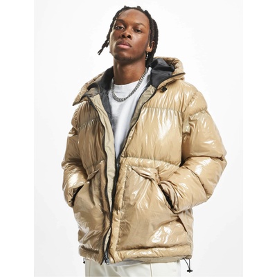 DEF Широко зимно яке в бежов цвят UNISEX DEF Jacket ShinyUB-DFJA072-00003 - Бежов, размер L