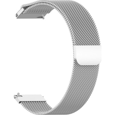 Techsuit Watchband 20mm (W009) - Samsung Galaxy Watch 4/5/Active 2, Huawei Watch GT 3 (42mm)/GT 3 Pro (43mm) - Silver KF239489