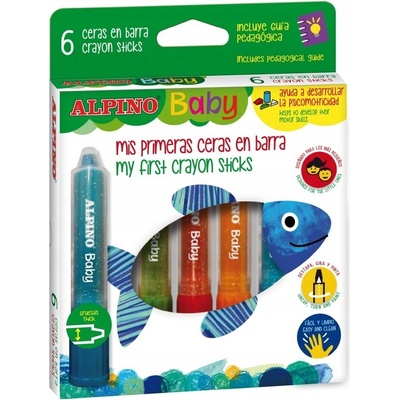 Alpino voskové pastelky 6 ks