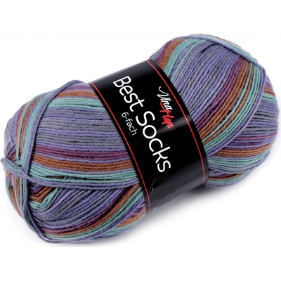 Pletací příze Best socks / ponožkovka 150 g, střední, 4 (7367) modrošedá