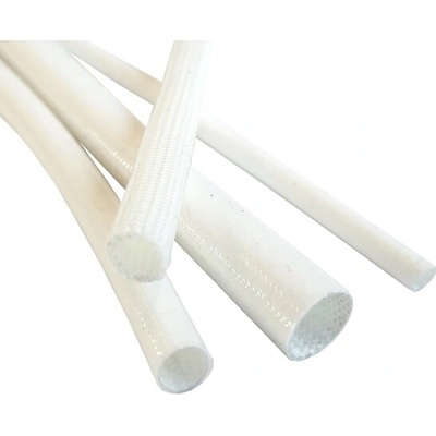 Bužírka žáruvzdorná se skelným vláknem 8 x 0,70 mm – bílá