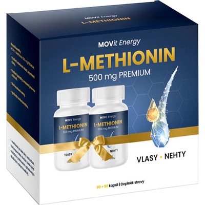 Movit Energy L-Methionin PREMIUM 500 mg 2x 90 kapslí