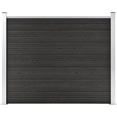 vidaXL Plotový dílec WPC 180 x 146 cm šedý