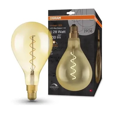 OSRAM Led ЛАМПА vintage 1906 led dim cl a160 gold28 4w/820 e27 ledvance (ledvance 4058075269705)
