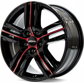 RONAL R57 7,5x18 4x108 ET35 black red polished