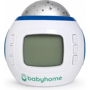 Babyhome Музикален прожектор „Звездно небе с часовник, календар и термометър