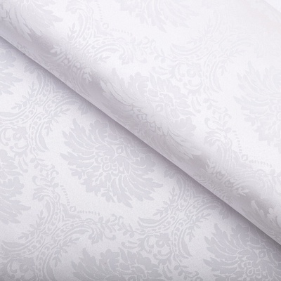 Dekoračná látka Monako PM-122 Zámocký vzor biely - šírka 320 cm