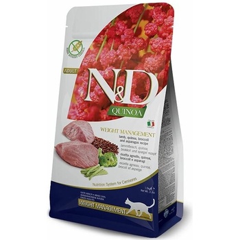 N&D GF Quinoa CAT Weight Mngmnt Lamb & Broccoli 300 g
