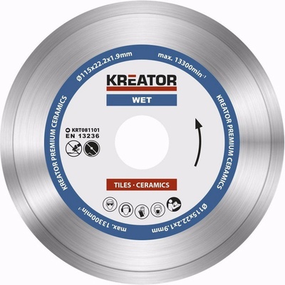 Kreator Diamantový kotouč celoobvodový 115 mm KRT081101