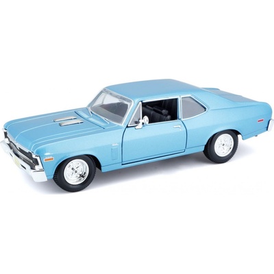 Maisto Chevrolet Nova SS 1970 31262 modrá 1:24